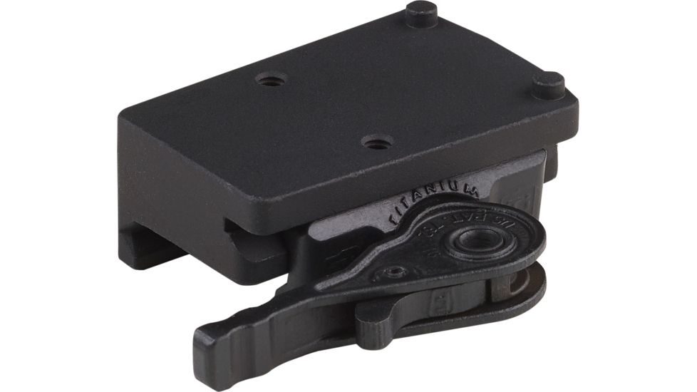 American Defense Manufacturing Trijicon RMR Mount w/ iron sight co-witness. Right hand lever, Black, AD-RMR-RH STD-TL