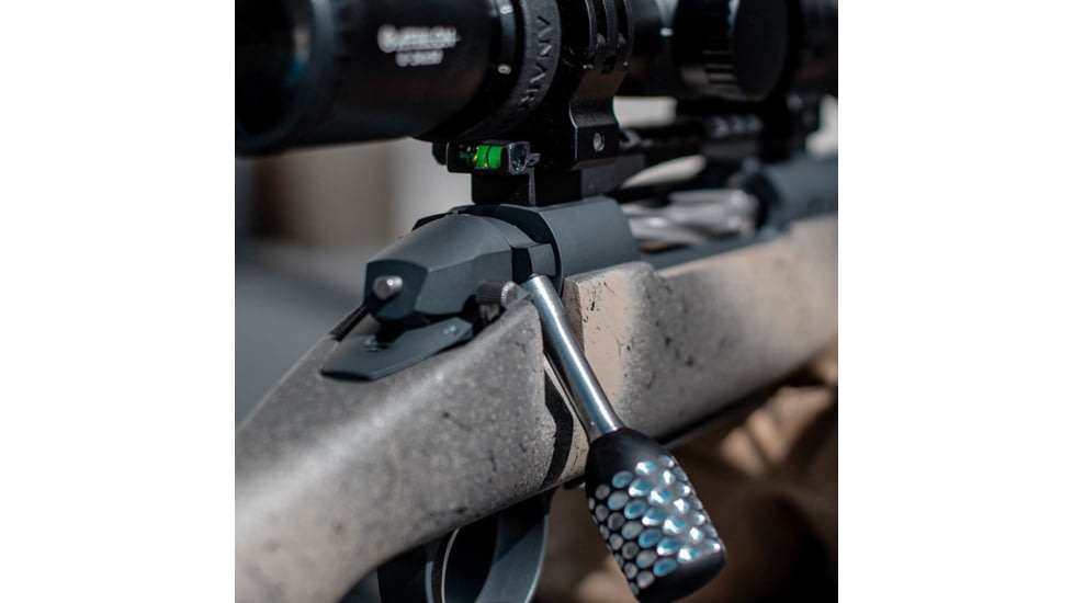 Anarchy Outdoors Remington 700 &amp; Bergara 30 MOA Scope Base w/ Bubble Level, Short Action, Black, 791617485501
