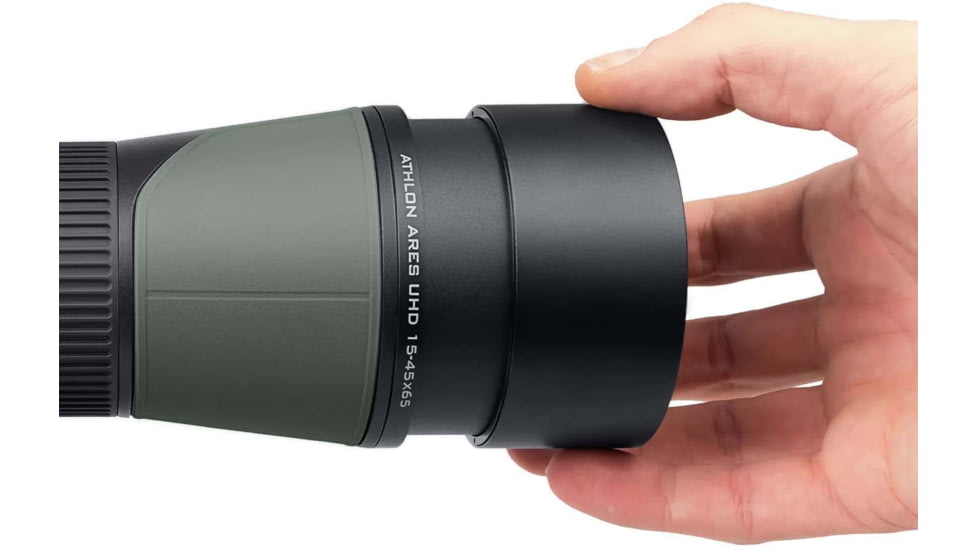 Athlon Optics Ares Gen II 15-45x65mm UHD Spotting Scopes, 45 Degree Angle, Green, 312005