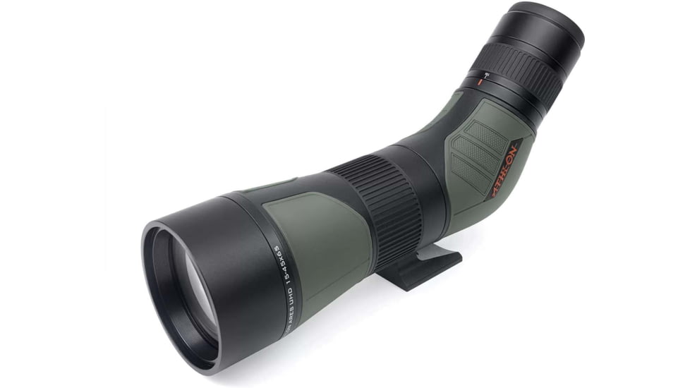 Athlon Optics Ares Gen II 15-45x65mm UHD Spotting Scopes, 45 Degree Angle, Green, 312005