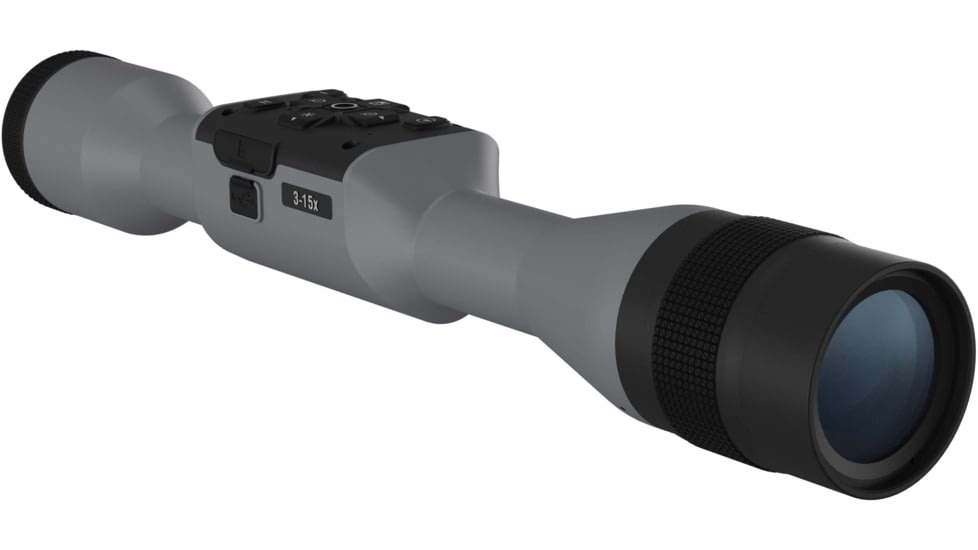 ATN X-Sight 5 3-15x UHD Smart Day/Night Hunting Rifle Scope, 30mm Tube w/ Gen 5 Sensor, Wolf Grey, DGWSXS3155PWG