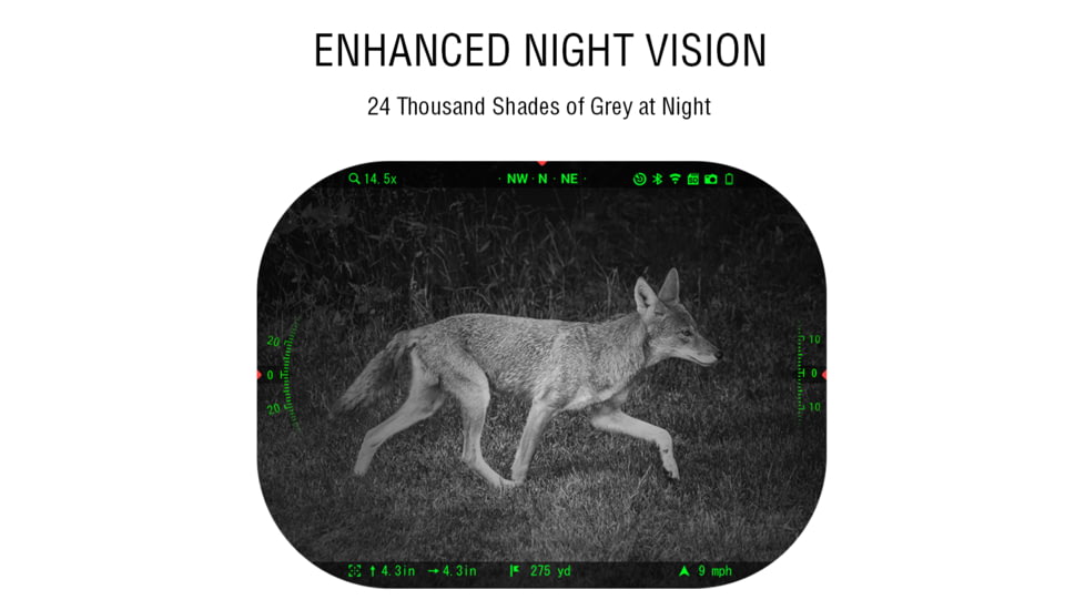 ATN X-Sight 5 3-15x UHD Smart Day/Night Hunting Rifle Scope, 30mm Tube w/ Gen 5 Sensor, Multiple Patterns &amp; Color Options Reticle, Black, DGWSXS3155P