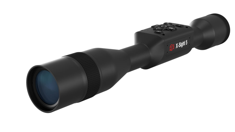 ATN X-Sight 5 5-25x UHD Smart Day/Night Hunting Rifle Scope, 30mm Tube w/ Gen 5 Sensor, Multiple Patterns &amp; Color Options Reticle, Black, DGWSXS5255P