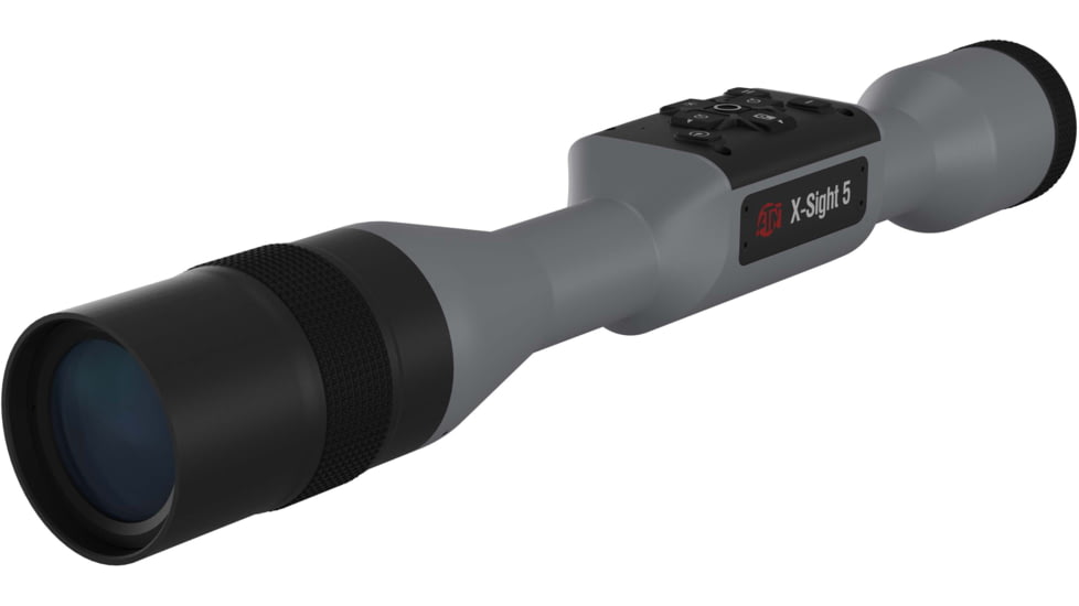 ATN X-Sight 5 5-25x UHD Smart Day/Night Hunting Rifle Scope, 30mm Tube w/ Gen 5 Sensor, Wolf Grey, DGWSXS5255PWG