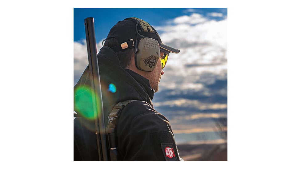 ATN X-Sound Hearing Protector, Electronic Earmuffs w/Bluetooth, Camo, ACPROTXSND