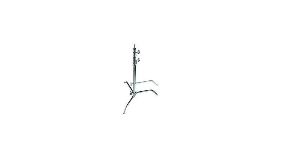 Avenger 20inC Stand 18(68.9in) Sliding Leg Black Steel, 2 Risers A2018LCB