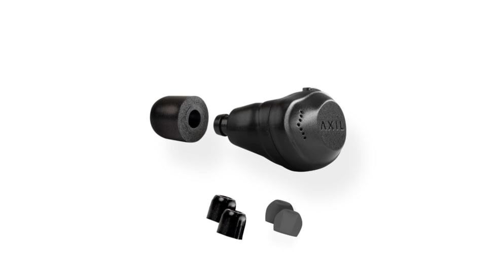 AXIL Xcor Hearing Protection Ear Buds, Black, Small Box, XCOR-R