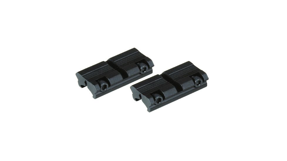 B-Square Air Gun Adapters &amp; Risers - 3/8" to "Weaver" Adapter (2-piece base), Blue 17025