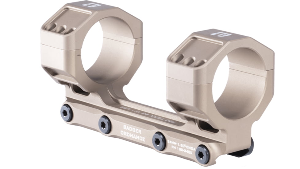 Badger Ordnance Condition One MAX Riflescope Mount, 36mm, 1.3in, Tan, 130-360K