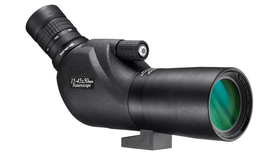 Barska 15-45x50 WP Naturescape Spotting Scope, Angled w/Tripod, Black AD12682
