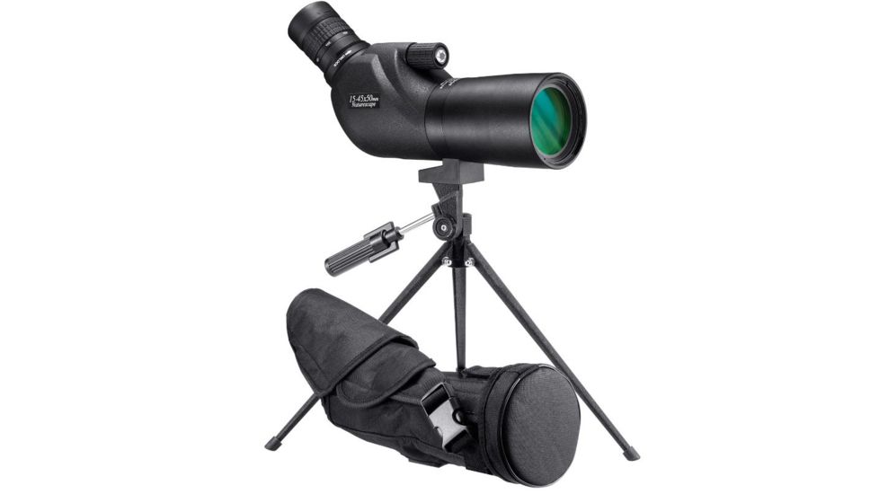 Barska 15-45x50 WP Naturescape Spotting Scope, Angled w/Tripod, Black AD12682