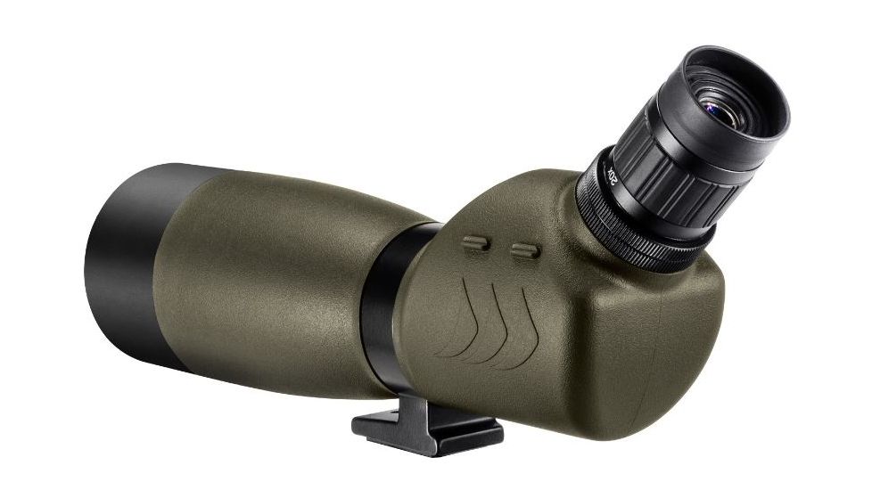 Barska 20-60x60 Blackhawk Spotting Scope, Angled, Porro Prism, BK-7 , Glare Reducing Sunshade, Green AD12706