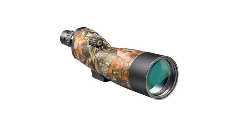 Barska 20-60x60 Blackhawk Waterproof Spotting Scope, Straight, Mossy Oak Breakup - w/ Tripod, Soft Case, Hard Case, AD10976