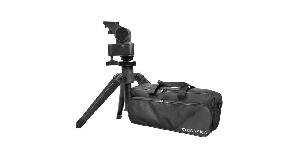 Barska Spotter Pro 22-66x80 Straight-Body Spotting Scope - Black, w/ Tripod, Case AD10352