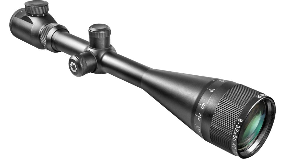 Barska 8-32x50 Range Finding Graph Reticle Excavator Rifle Scope, Matte Black - AC10810