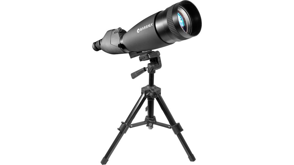 Barska 30-90x100 WP, Gladiator Spotting Scope, Straight, MC, Green Lens, w/Tripod