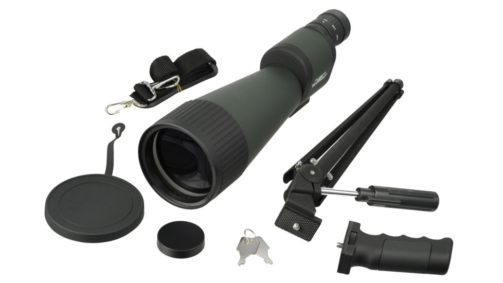 Barska 25-125x88 WP, Benchmark Spotting Scope, Straight, w/ 2 Tripods, Soft &amp; Hard Case