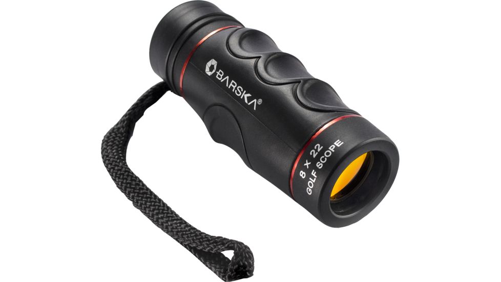 Barska Blue Line 8x22 Rangefinding Golf Scope &amp; Compact Monocular, Black AA10199