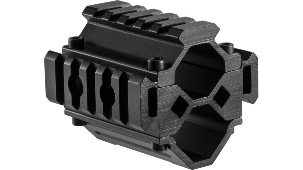 Barska Double Shotgun barrel Mount, Tri-Rail, 5 sections, Black AW12012