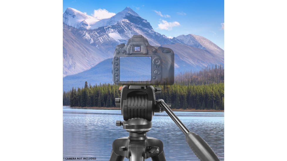 Barska Professional Fluid Head Tripod, Black, Medium, AF13650