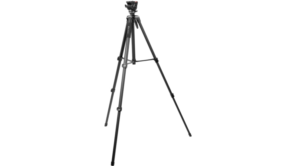 Barska Professional Fluid Head Tripod, Black, Medium, AF13650