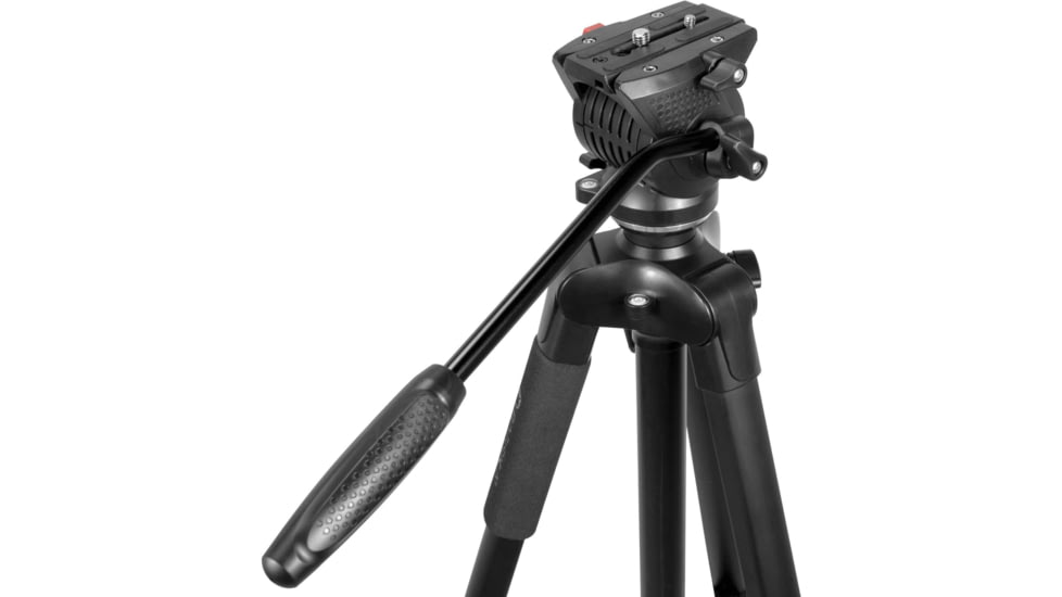 Barska Professional Fluid Head Tripod, Black, Medium, AF13650