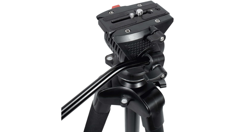 Barska Professional Fluid Head Tripod, Black, Medium, AF13650