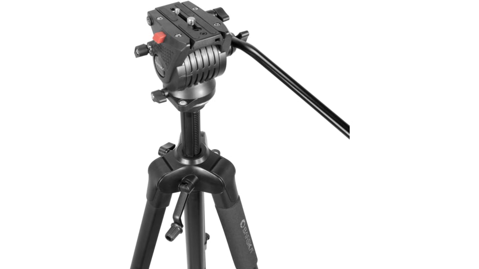Barska Professional Fluid Head Tripod, Black, Medium, AF13650