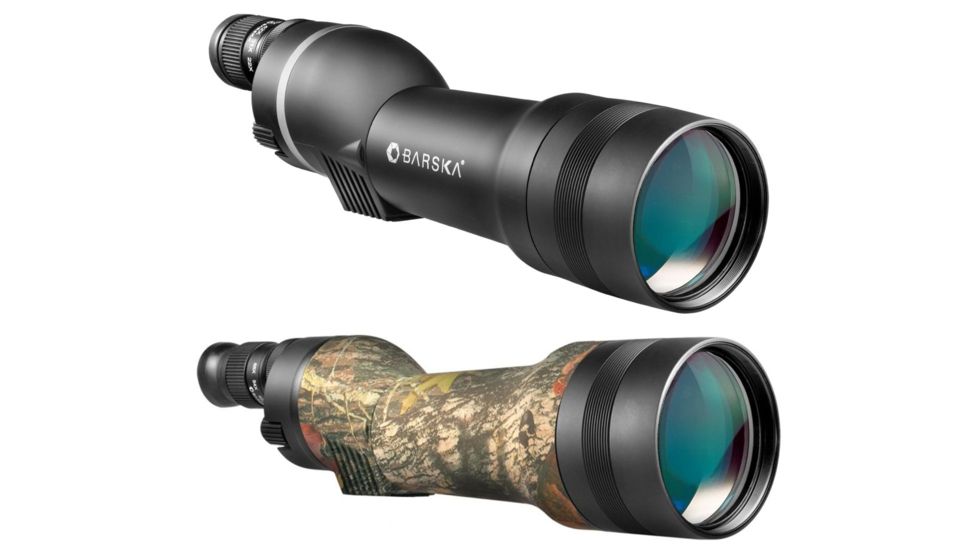 Barska Spotter Pro 22-66x80 Waterproof Spotting Scope w/ Tripod and Case, Black, Mossy Oak Camo, Mossy Oak, Break-Up Camo