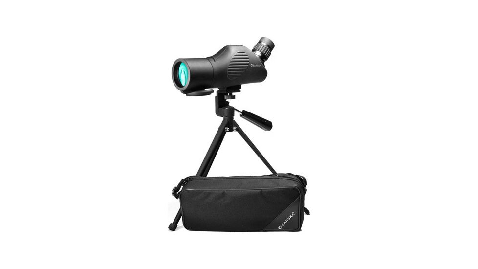 Barska Tactical 11-44x50 Angled Waterproof Spotting Scope, Black w/ Tripod AD11112
