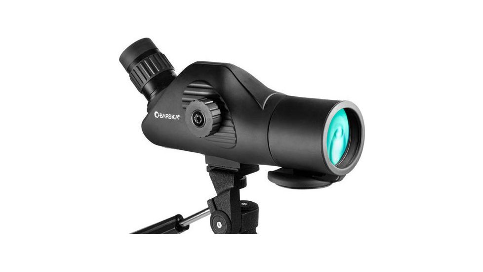 Barska Tactical 11-44x50 Angled Waterproof Spotting Scope, Black w/ Tripod AD11112
