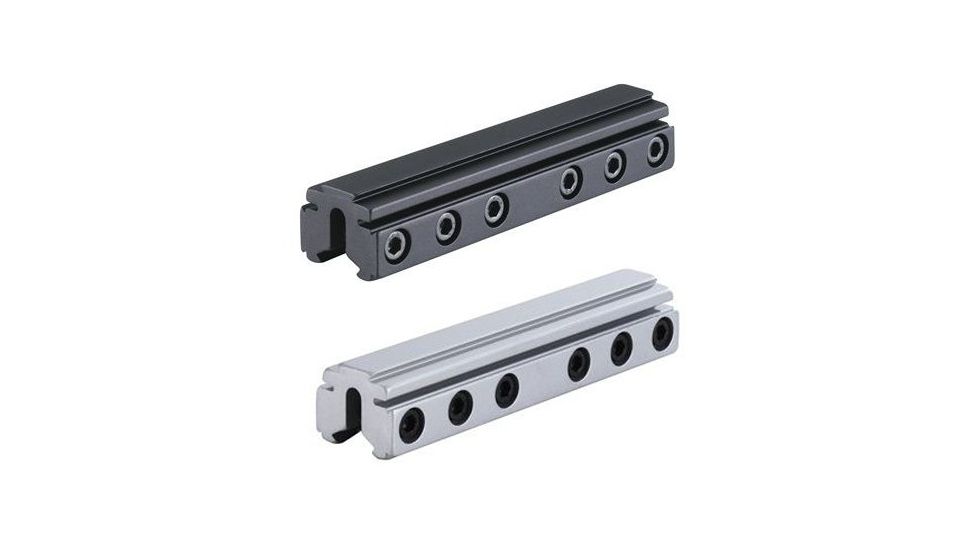 BKL Technologies Model 169 4in Long Tri-Mount Dovetail Riser Mount, Black, Silver