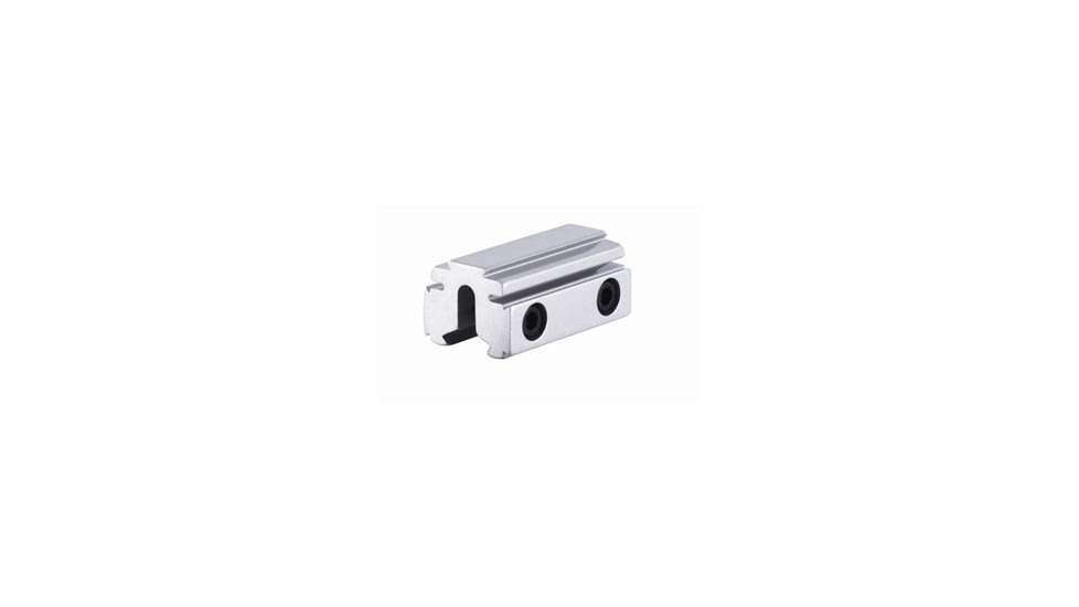 Model 173 1 5/8in Long Tri-Mount Dovetail Riser Mount,Silver