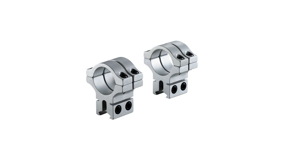 Model 301 1in Long Double Strap Dovetail Rings,Silver