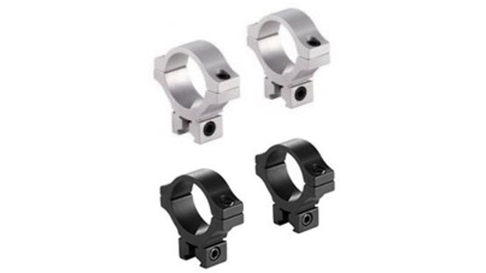 BKL Technologies Model 303 0.6in Long Dovetail Rings, Black, Silver