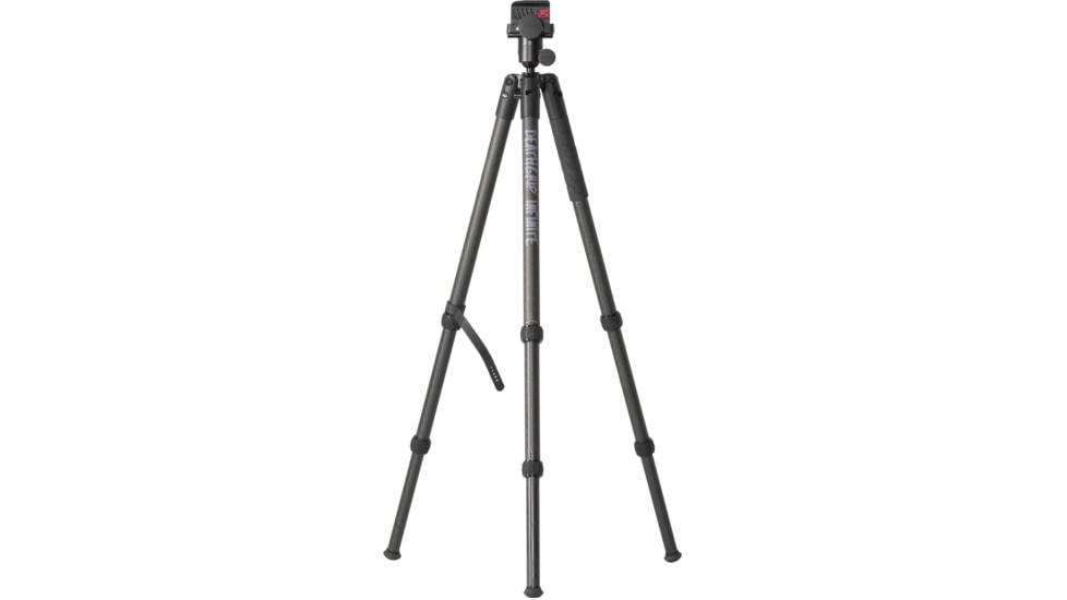 BOG DeathGrip Infinite Carbon Fiber Tripod, Arca-Swiss Mount, 360 Degrees of Rotation and 180 Degrees of Tilt, Ultra-Smooth Ball Head, Rubber Feet w/ Removable Spikes, Twist-Lock Legs, Black, 1163389