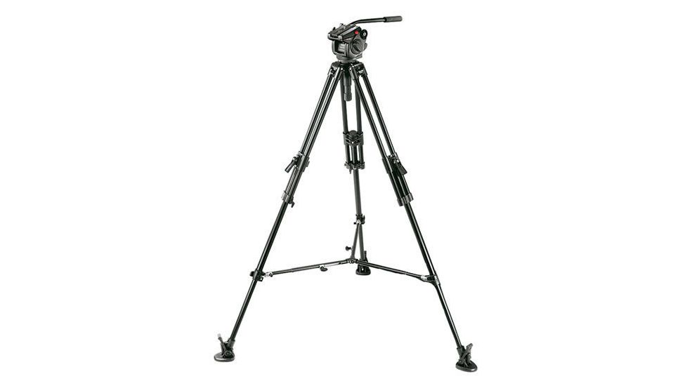 Bogen 501Hdv Pro Video Head w/ 351MVB2K Tripod w/ 350Sprb Spreader with Bag