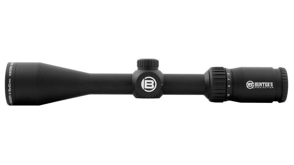Bresser Hunter Specialty, 4-16x42 Rifle Scope, Non-Illuminated Reticle, Black, HS-41642