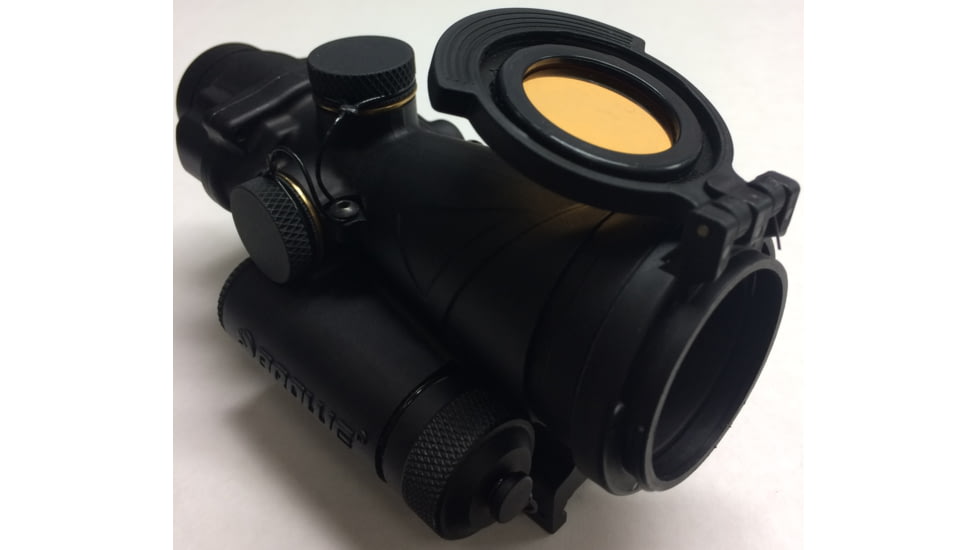 BROWE Tenebraex 4x32 Tenebraex Tactical Tough Objective Flip Cover w/Amber Lens, Black, One Size, ACC-003A