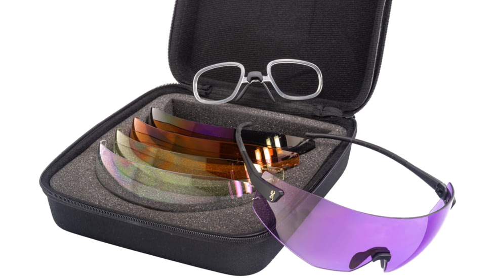BROWNING COMP SERIES SHOOTING GLASSES W/5 LENSES &amp; CASE