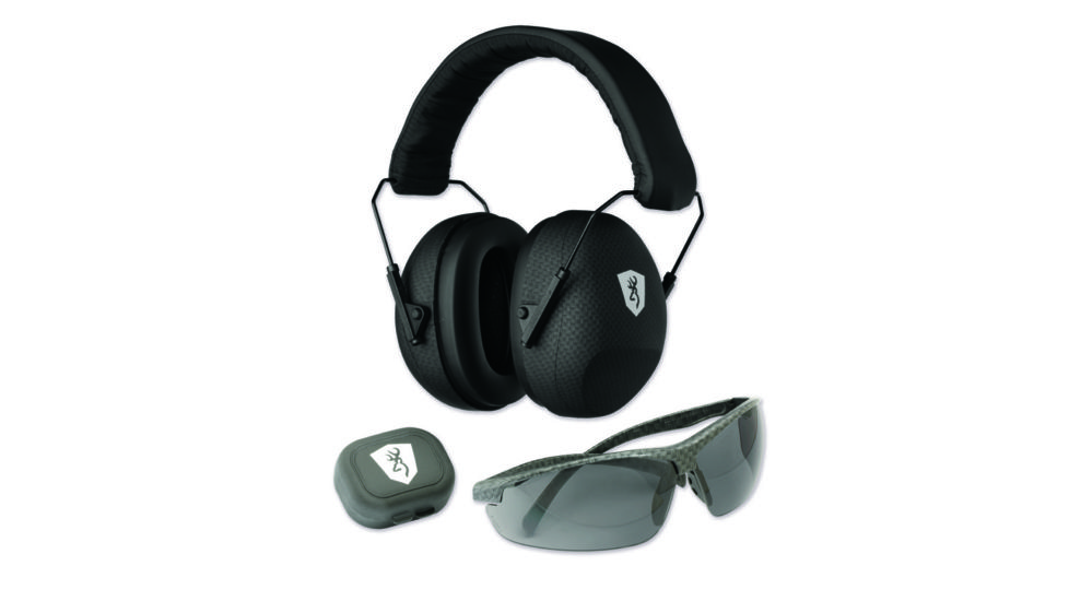 Browning Tactical Range Kit II,Shooting Glasses and Ear Muffs 126374
