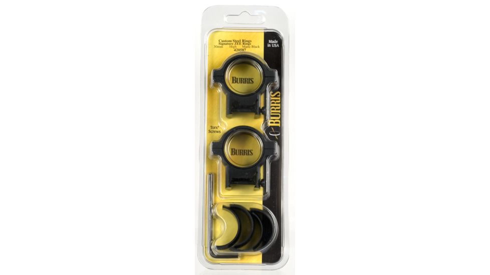 Burris Zee Signature Steel Rifle Scope Rings - packaged