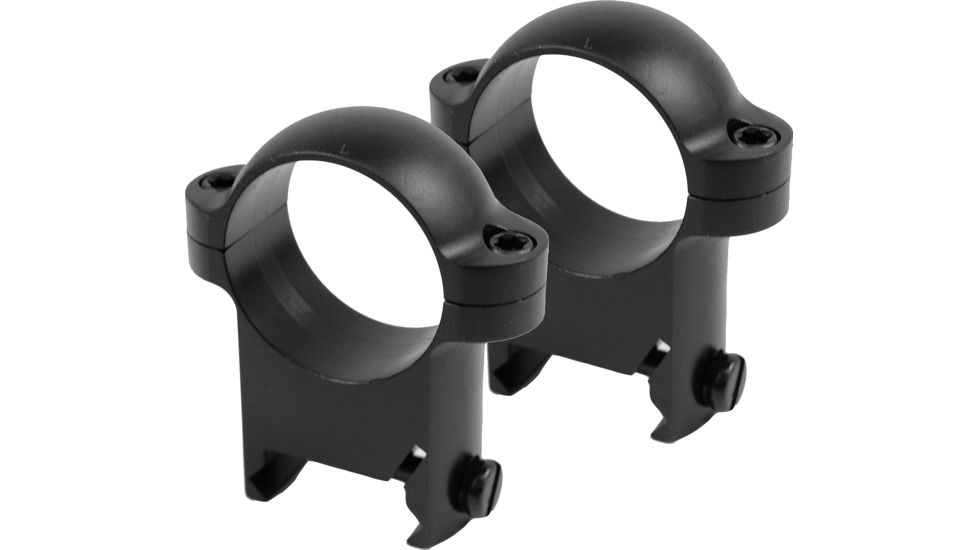 Burris Zee 1in Steel Rifle Scope Rings  - High, Black Matte, 420087