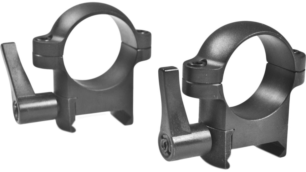Burris Zee Quick Detach Solid Steel 1 Inch Rings - Medium, Matte Black