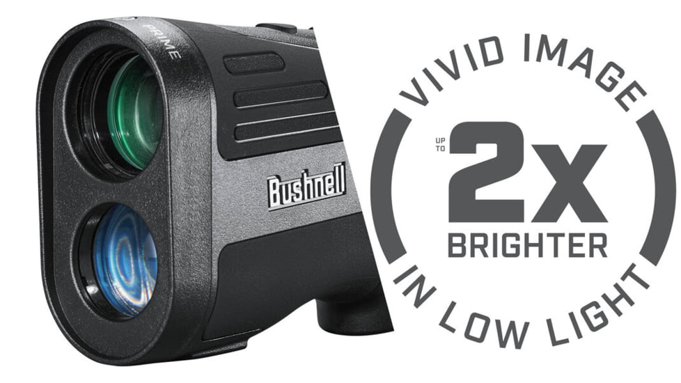 Bushnell 6x24 Prime 1500 Laser Rangefinder, Black/Green, LP1500SBL