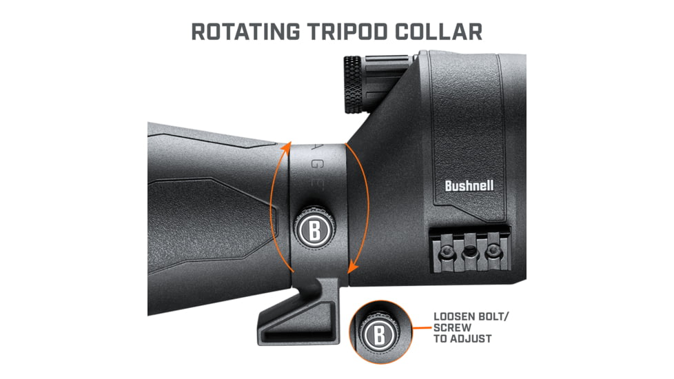 Bushnell Engage DX Spotting Scope, EXO, FMC, IPX7, Black, SENDX2680A