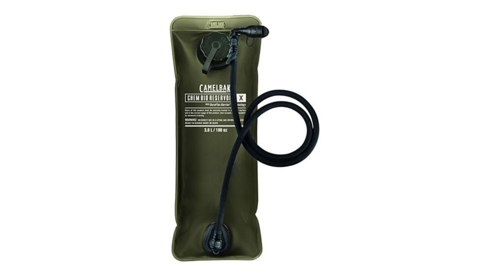 CamelBak CBR X Chem Bio Long Neck Replacement Reservoir for Hydration System, Green, 100 oz / 3.0L, 90796