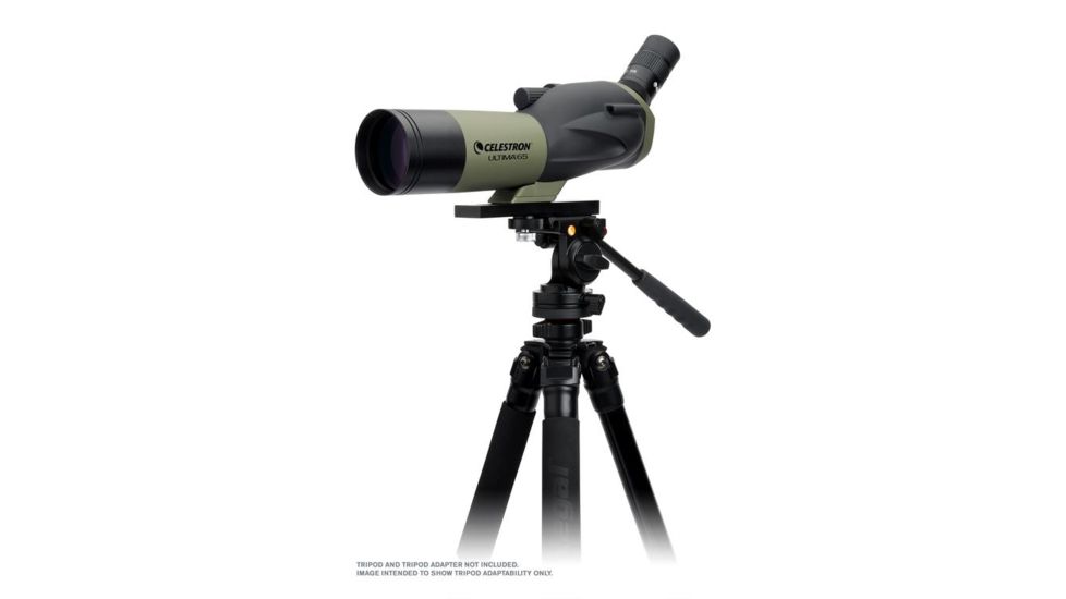 Celestron Ultima 65 Angled Spotting Scope, 18-55x65mm, 45 Degree w/ Smartphone Adapter 52348
