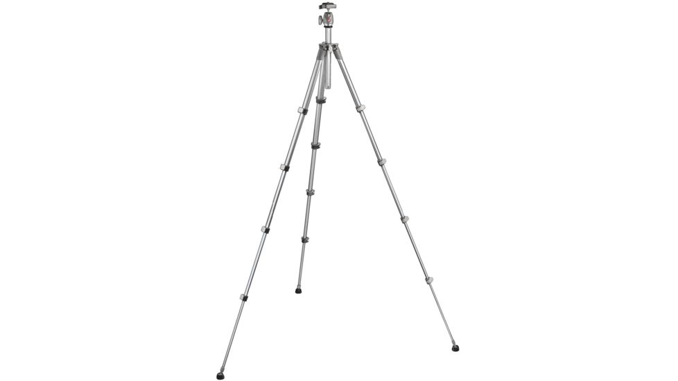 Manfrotto Compact Grey 5 Section Tripod w/Ball Head w/QR MKC3-P02