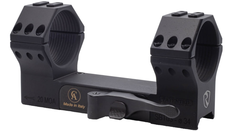 Riton by Contessa 34mm Picatinny QD Mount, 20 MOA, Black, NSN #, XRC34QD2023